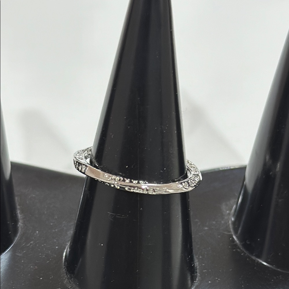 Elegant Silver Textured Ring